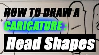 How to Draw a Caricature  Head Shape  Easy Pictures to Draw Now [upl. by Goran]