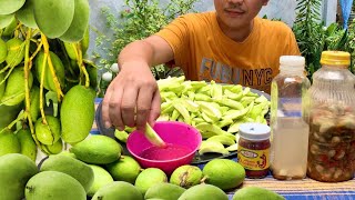 MANGGA MUKBANG  Mango Season in the Philippines  Bagoong Alamang ft Ginamos [upl. by Bowra268]