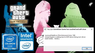 GTA The Trilogy  Celeron N4000  UHD 600  4GB RAM  128MB VRAM [upl. by Lewellen]