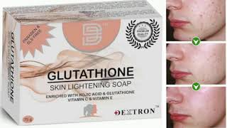 GLUTATHIONE SKIN LIGHTENING SOAP ENRICHED WITH ROJIC ACID amp GLUTATHIONE VITAMIN C amp VITAMIN E [upl. by Lem]