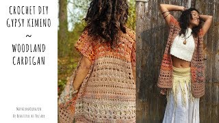 Easy Crochet Sweater Crochet DIY Kimono Crochet Cardigan for beginners 2017 [upl. by Laved]