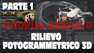 TUTORIAL FOTOGRAMMETRIA E RILIEVI 3D CON SOFTWARE OPEN  GRATUITO video 1 meshroom blender droni [upl. by Hanover309]