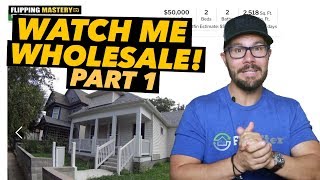 Watch Me Wholesale A House From Start To Finish  PART 1 [upl. by Nnanaej793]