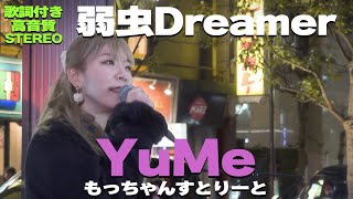 とっても素敵な凄くイイ曲 YuMe『弱虫Dreamerオリジナル』歌詞付き・高音質🎧推奨｜もっちゃんすとりーと20240217 [upl. by Sigfrid]