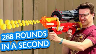 This Nerf Blaster Fires Faster than Anything Else on the Planet [upl. by Ahseken]