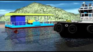 Sealift2 floating dry dock installation procedures [upl. by Yentyrb711]