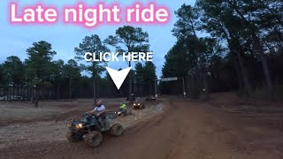 Riding around Muddy Bottoms Muddy Gras event at night Got Lost and found a group of Canams [upl. by Eidur]