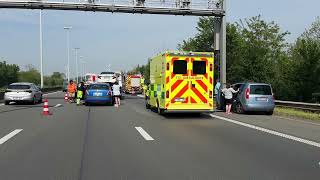 File richting kust na ongeval met meerdere wagens in Oostkamp [upl. by Dorsman]