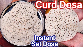 Instant Soft Curd Dosa in Just 10 Mins  Spongy amp Tasty Yogurt Dosa for Morning Breakfast [upl. by Harms575]