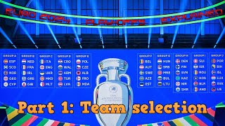 Team Selection of EURO 2024 PlayOffs Explained EURO 2024 PlayOffs Explained Part 1 [upl. by Sehcaep]