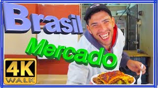 【4K】WALK Mercado Municipal de CAMPINAS SP walking tour SLOW TV reality show Brazil 4k documentary [upl. by Noreh]