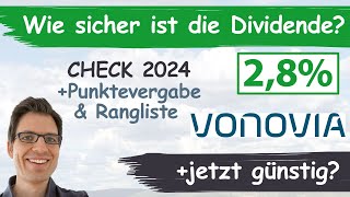 Vonovia Aktienanalyse 2024 Wie sicher ist die Dividende günstig bewertet [upl. by Anav]