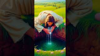 jesus is drinking water🥤🥥 jesus jesuschrist christian god [upl. by Melinde]