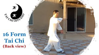 16 Form Tai Chi Demo back view [upl. by Sokairyk]