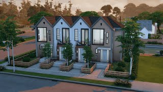 New Yorker Townhouse  Sims 4  CC Speed Build [upl. by Nahgiem]