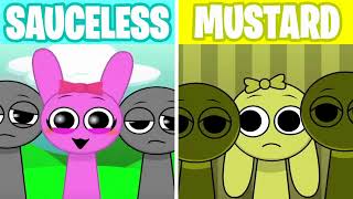 MUSTARD Sauceless Versions vs Mustard Versions incrediboxmix incredibox sound [upl. by Margalit]