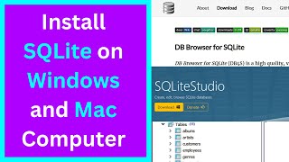 How to Install SQLite on Windows and Mac [upl. by Phelgon321]