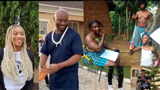 Yul Edochie and Mercy Johnson Brings Their Daughters On Movie Set [upl. by Skell]