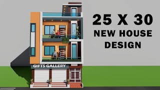 निचे दुकान ऊपर मकान3D 2530 shop with house25 by30 makan ka naksha3D 25x30 dukan ka naksha [upl. by Iormina]