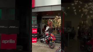 Taking delivery of aprilia RS 457❤️🥳 [upl. by Inad]