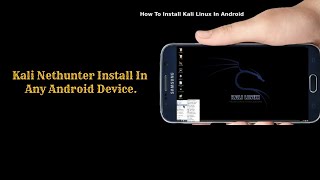 Kali Linux Install In Any Android Device Rooted Device 2022 [upl. by Narmi]