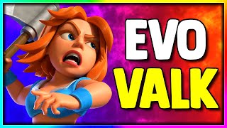 The BEST Evo Valkyrie Deck in Clash Royale [upl. by Atibat]