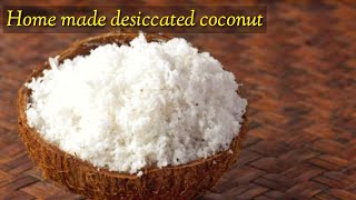 Desiccated coconut  കടയിൽ നിന്ന് വില കൊടുത്ത് വാങ്ങേണ്ടHome made desiccated coconut [upl. by Vasiliu]