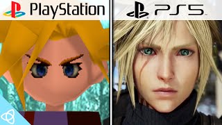 Final Fantasy VII Rebirth Nibelheim Incident  PS1 Original vs PS5 Remake  Side by Side [upl. by Suivatnad]