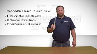 MARSHALLTOWN Wood Handle Jab Saw Drywall [upl. by Quitt114]