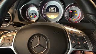 Mercedes C Class coupe W204 service reset Enter hidden menu [upl. by Noyahs]