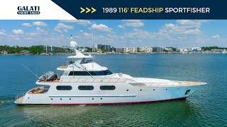 1989 116 Feadship Sport Fisher Yacht For Sale quotBossquot [upl. by Yanat]