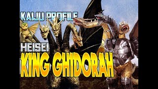 King Ghidorah Heisei  MechaKing Ghidorah｜KAIJU PROFILE 【wikizillaorg】 [upl. by Aihsinyt]