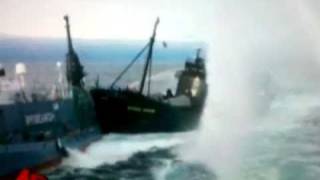 Footage of 2 ships slamming into each other [upl. by Cupo]