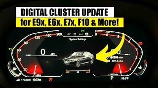 Latest Digital Cluster Car Image UPDATE for e9x e6x e7x F10 and More [upl. by Ahterod]