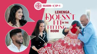 Disaster strikes Oversized red lehenga wont fit in the fitting room Nazranaa Diaries S5E1 [upl. by Tacy]