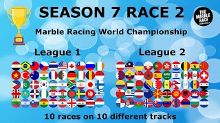 Marble Racing World Championship Season 7 Race 2  The Marble Race Countryballs [upl. by Enimrac]