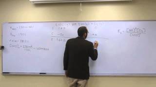 Calculate Equilibrium Constant From Amount Dissociated 004 [upl. by Marceau613]