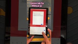 lenovo tab frp bypass without pc lenovo frp frpsolution tablet [upl. by Hanni59]