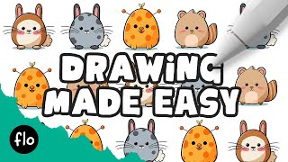 Create Your Own Creature in Procreate  Easy Drawing Tutorial [upl. by Lleda]