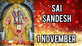 SAI SANDESH  1 NOVEMBER 2024 [upl. by Sarena]