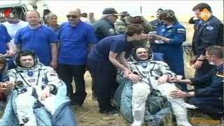 André Kuipers Dutch astronaut  The Soyuz has landed July 1 2012 [upl. by Charie]