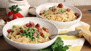 Spaghetti with Pancetta and Peas  Episode 1161 [upl. by Isidor]