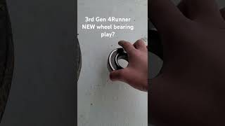 Rear wheel bearing play Brand new bearings [upl. by Alyakcm]