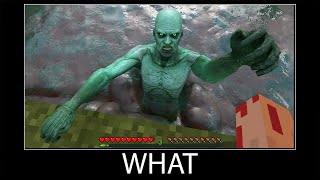 Minecraft wait what meme part 380 realistic minecraft Drowned [upl. by Enenstein]