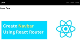 How To Create a Navbar Using React Route  Step By Step [upl. by Kenay]