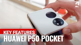 Huawei P50 Pocket handson amp key features [upl. by Noivert]