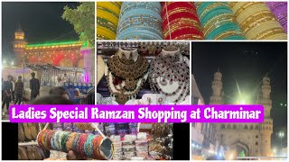 Shopping Around Charminar in 4K  Ramzan ki Raunaq streetshopping viral trendingvideo charminar [upl. by Eiramlatsyrc]