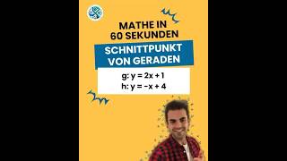 Die einfachste Methode den Schnittpunkt von Geraden zu berechnen – Mathe war noch nie so simpel [upl. by Killen]