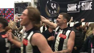 Collingwood sing the song after beating Melbourne First Qualifying Final MCG 7923 [upl. by Zoa]