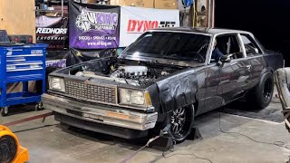 Turbo LS Malibu Hits The Rollers 383 Stroker Low Boost Big Power [upl. by Stevy]